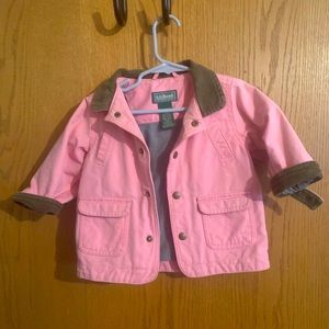 Pink LL Bean utility Coat